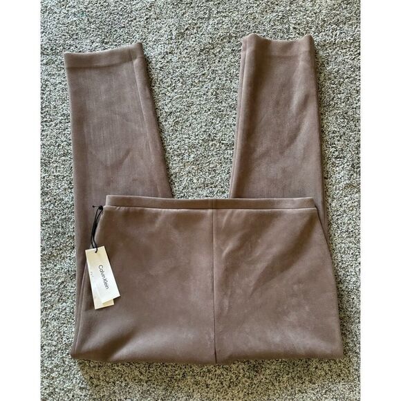 Calvin Klein Women’s Faux Suede Pants Sz16 - Picture 2 of 8